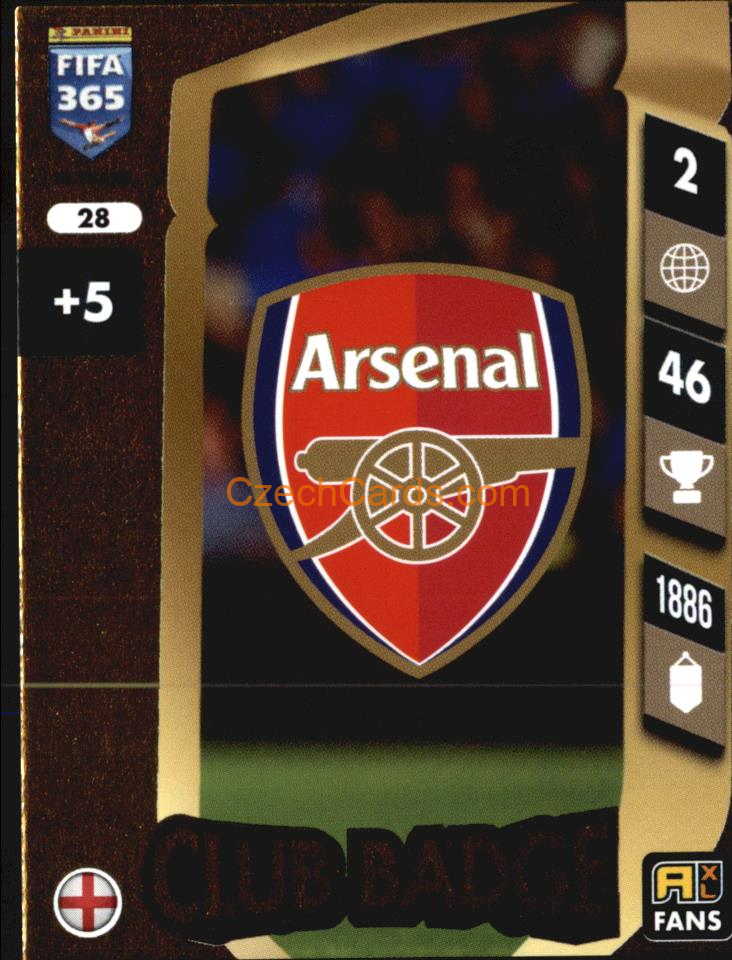 Club Badge Arsenal 2025 FIFA 365 Adrenalyn #28