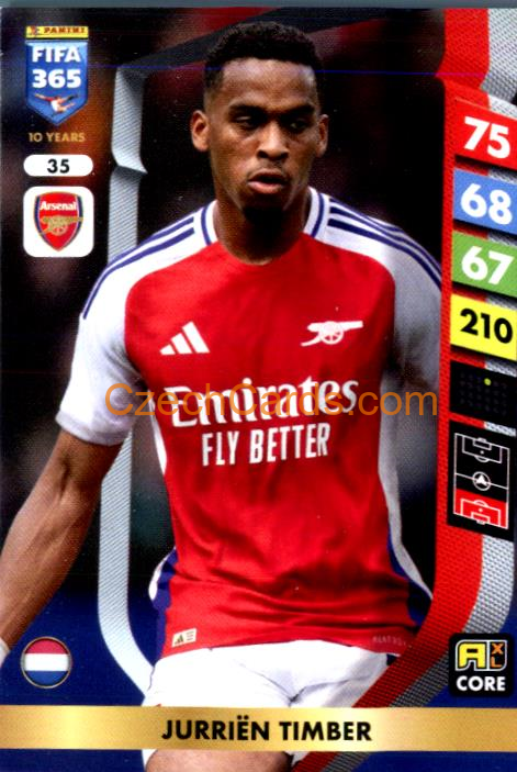 Jurriën Timber 2025 FIFA 365 Adrenalyn #35