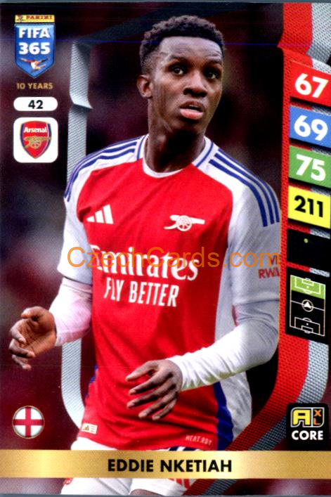 Eddie Nketiah 2025 FIFA 365 Adrenalyn #42