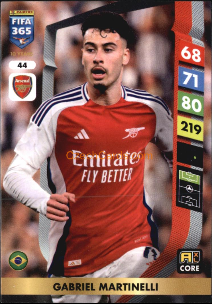 Gabriel Martinelli 2025 FIFA 365 Adrenalyn #44