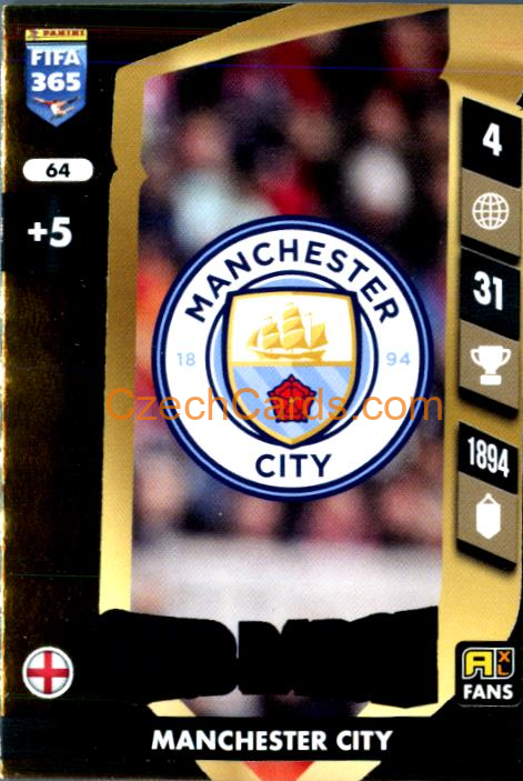 Club Badge Manchester City 2025 FIFA 365 Adrenalyn #64