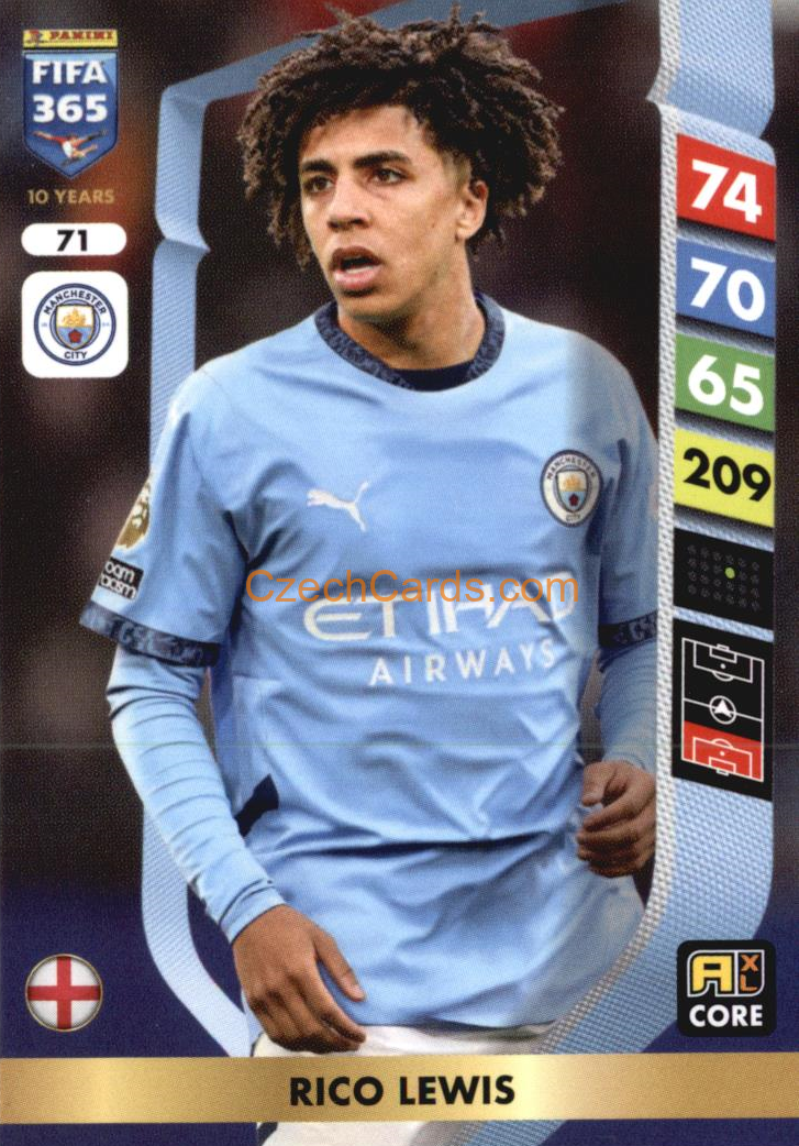 Rico Lewis 2025 FIFA 365 Adrenalyn #71