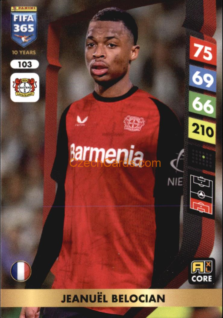 Jeanuël Belocian 2025 FIFA 365 Adrenalyn #103