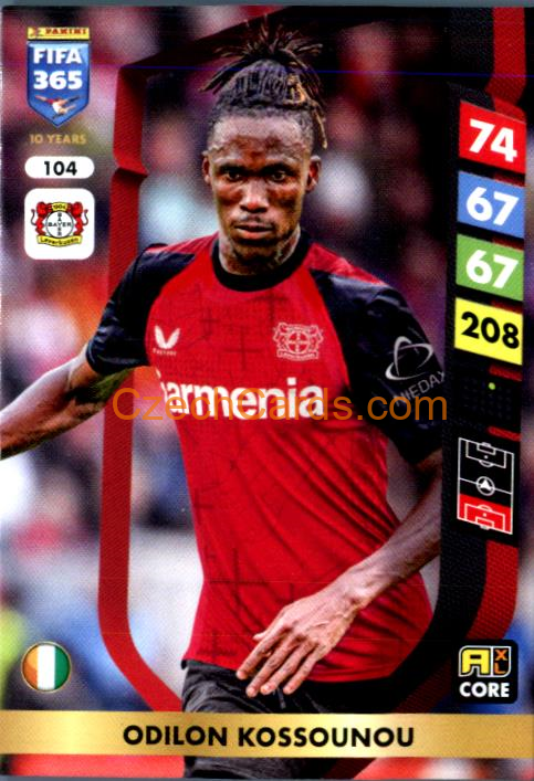 Odilon Kossounou 2025 FIFA 365 Adrenalyn #104