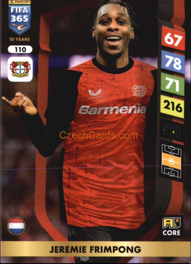 Jeremie Frimpong 2025 FIFA 365 Adrenalyn #110