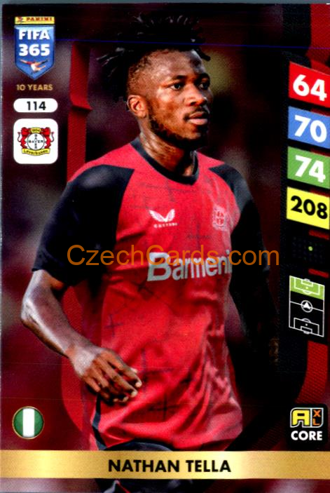 Nathan Tella 2025 FIFA 365 Adrenalyn #114