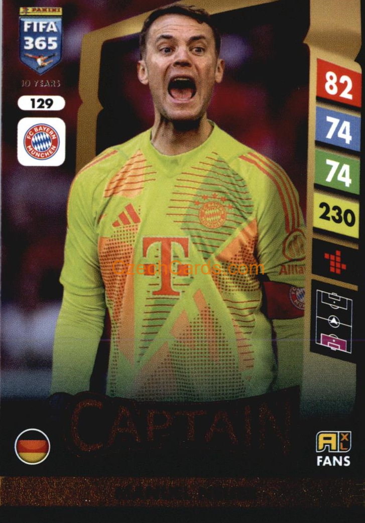 Manuel Neuer 2025 FIFA 365 Adrenalyn Captain #129