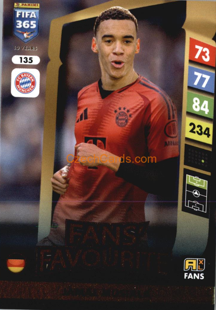 Jamal Musiala 2025 FIFA 365 Adrenalyn Fans #135