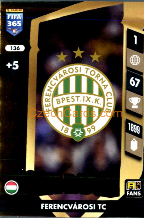 Club Badge Ferencvárosi 2025 FIFA 365 Adrenalyn #136