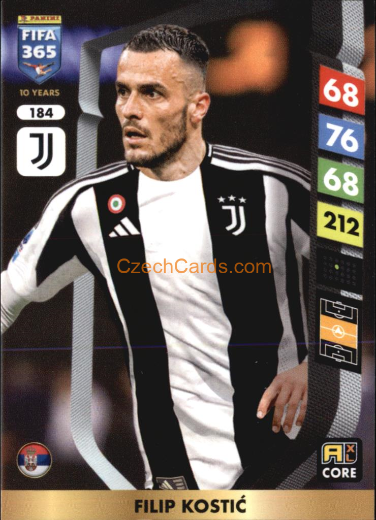 Filip Kostić 2025 FIFA 365 Adrenalyn #184