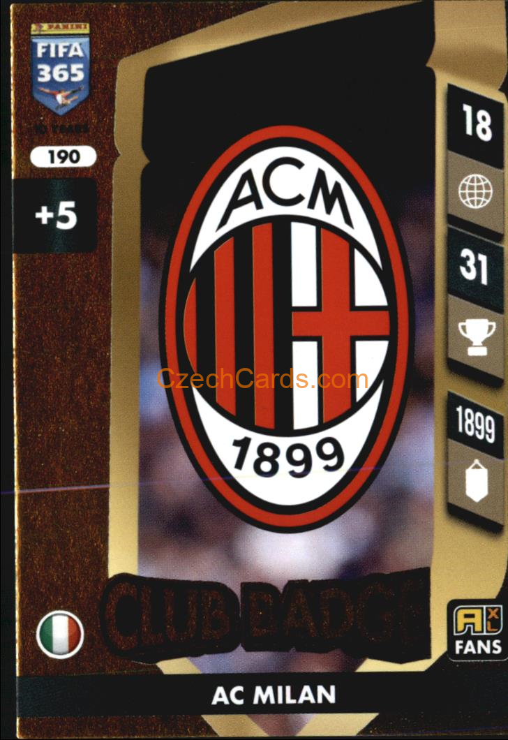 Club Badge AC Milan 2025 FIFA 365 Adrenalyn #190
