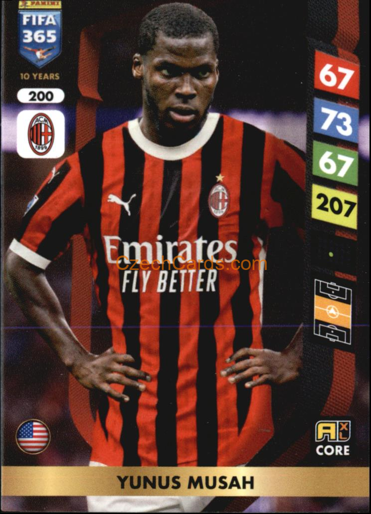 Yunus Musah 2025 FIFA 365 Adrenalyn #200