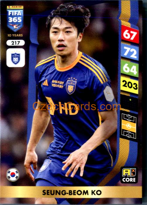 Ko Seung-beom 2025 FIFA 365 Adrenalyn #217