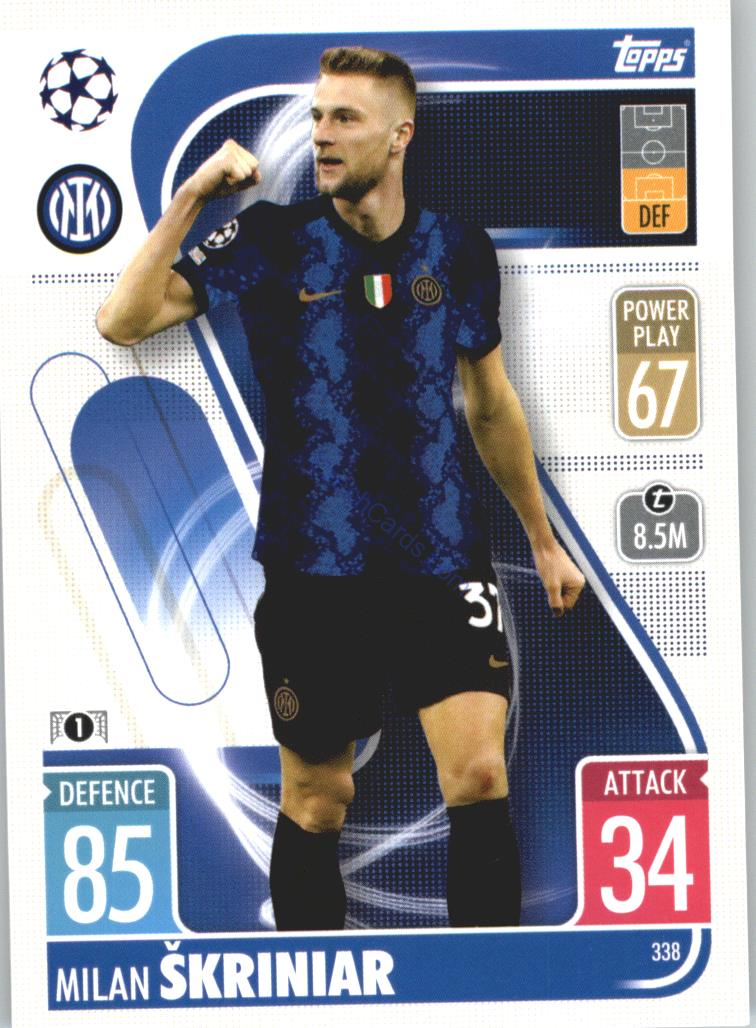 Milan Škriniar Topps Match Attax 2021/22 #338