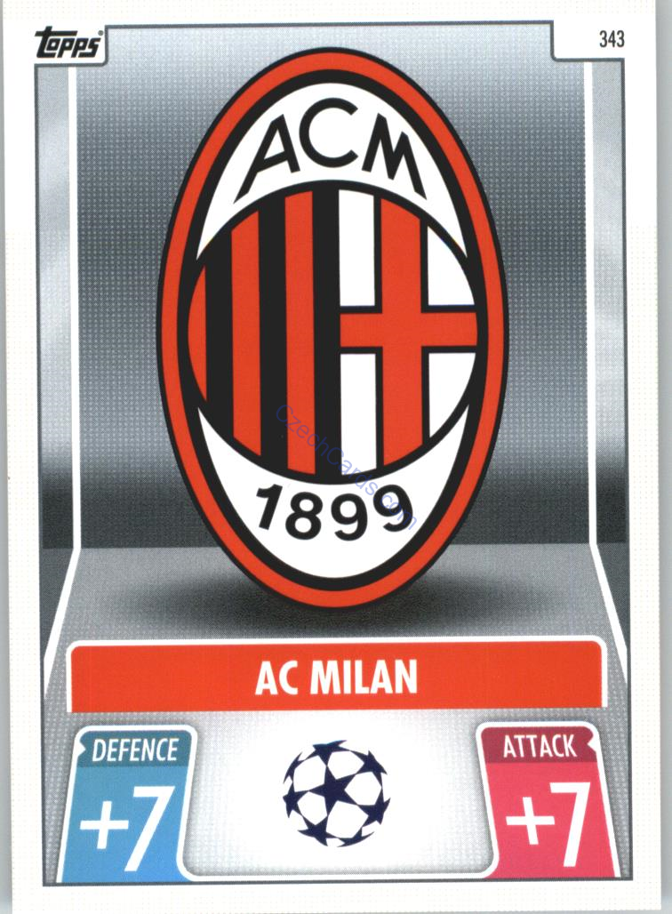 AC Milan Topps Match Attax 2021/22 Team Badge #343