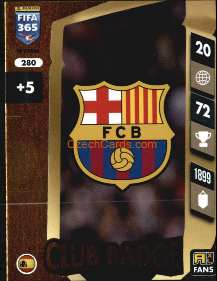 Club Badge FC Barcelona 2025 FIFA 365 Adrenalyn #280