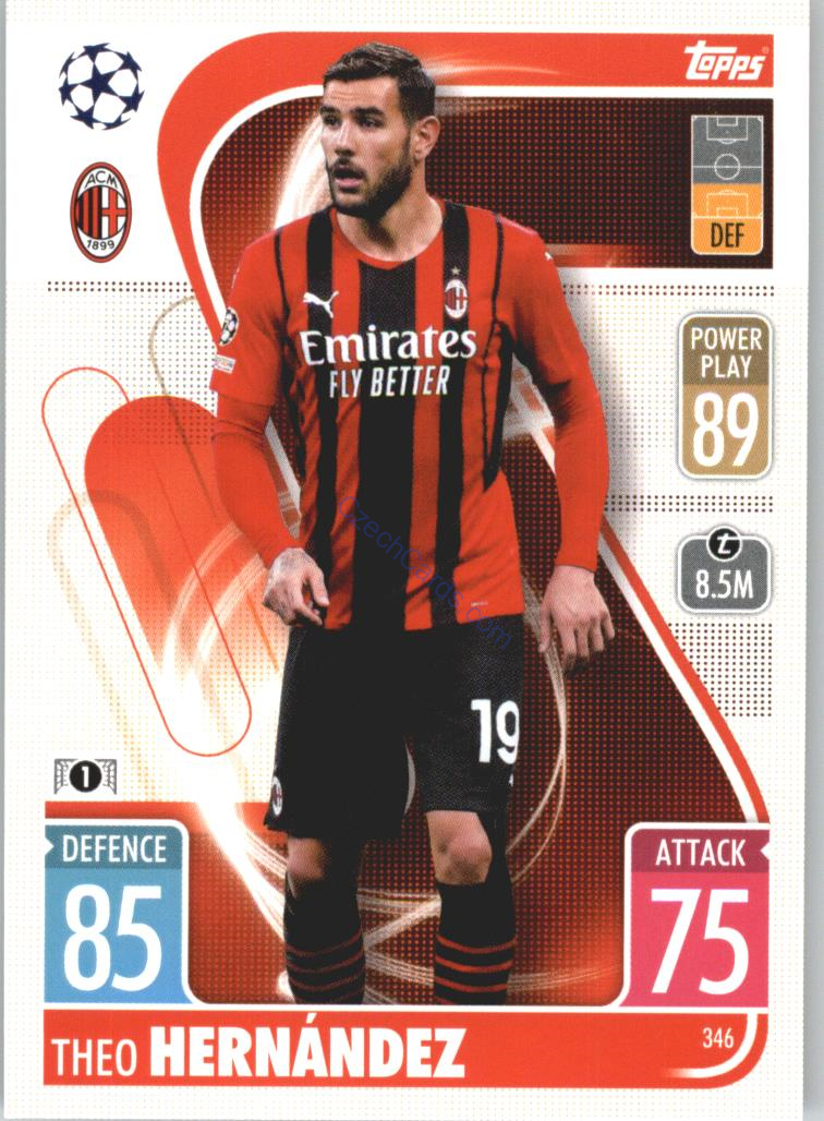Theo Hernández Topps Match Attax 2021/22 #346