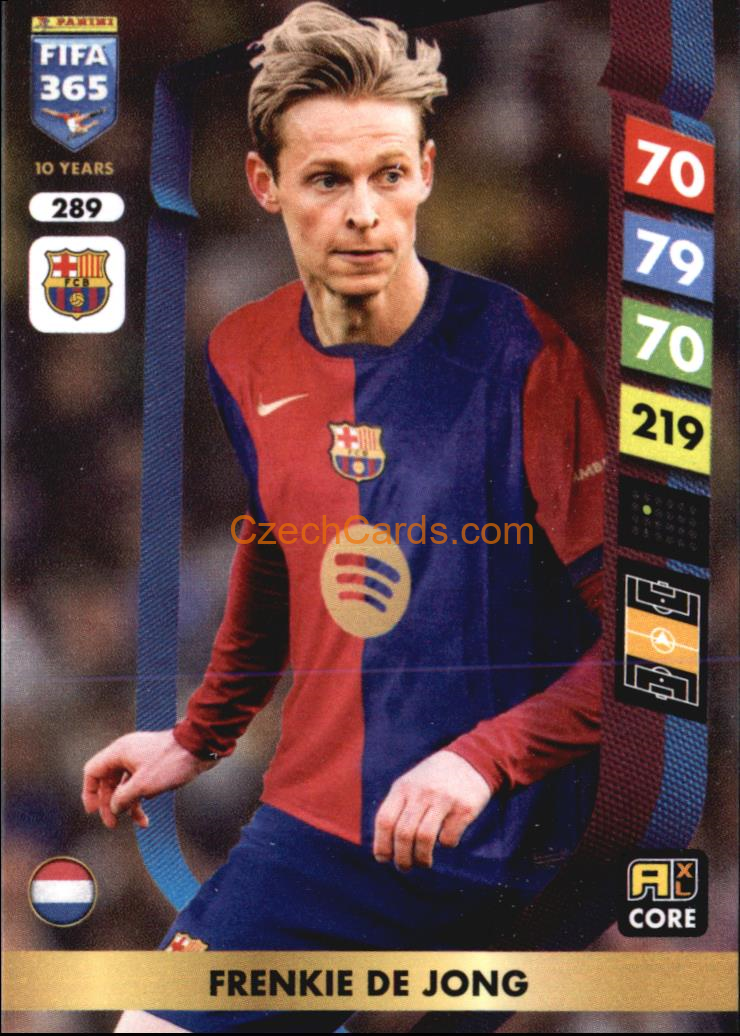 Frenkie de Jong 2025 FIFA 365 Adrenalyn #289
