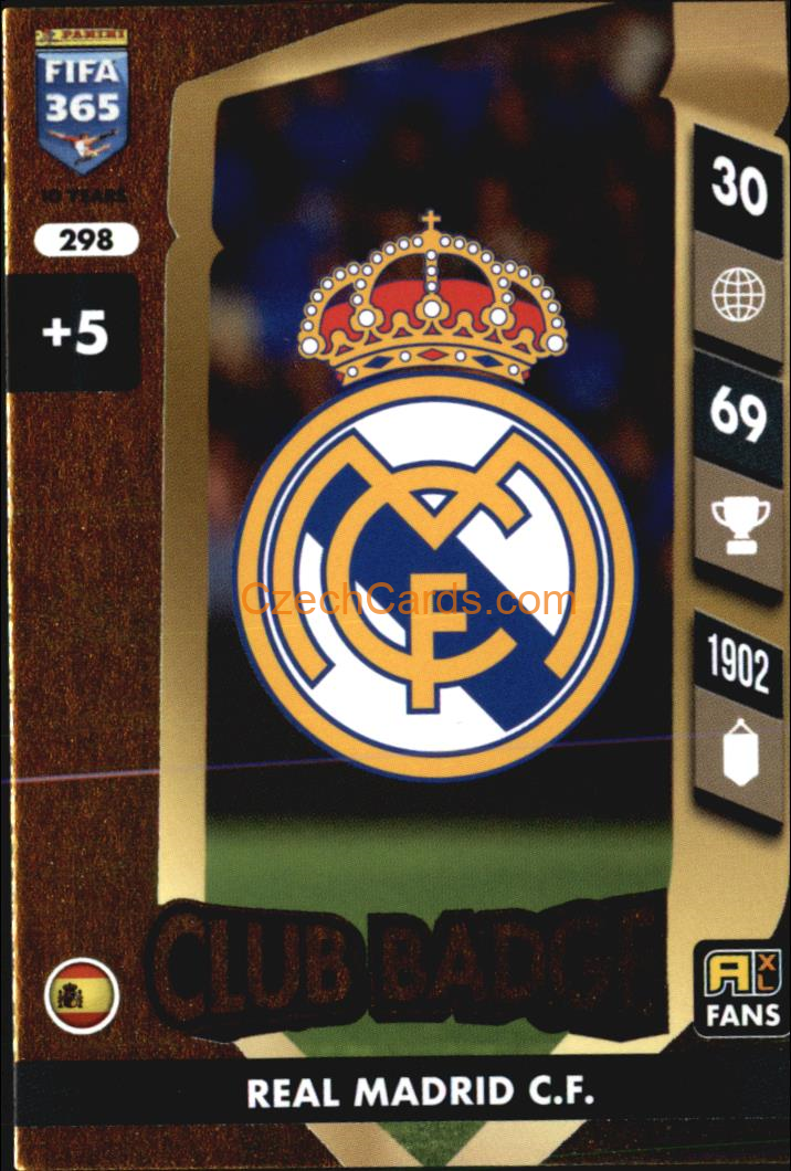 Club Badge Real Madrid 2025 FIFA 365 Adrenalyn #298
