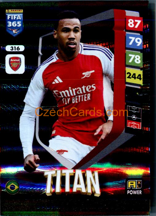 Gabriel Magalhães 2025 FIFA 365 Adrenalyn Titan #316
