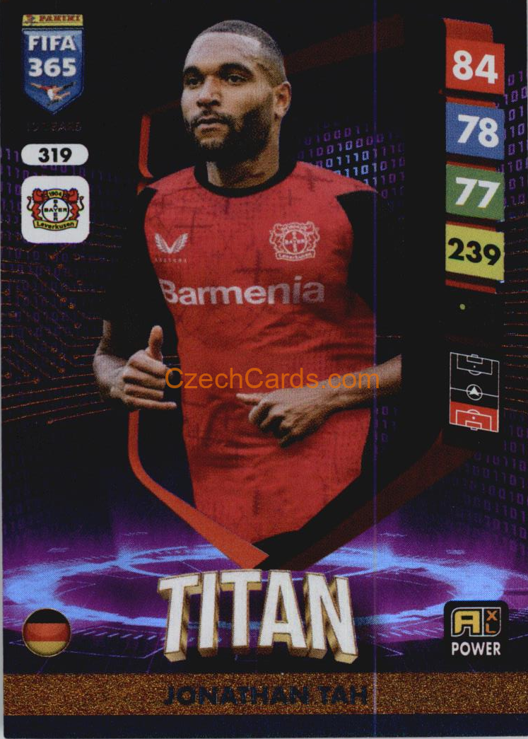 Jonathan Tah 2025 FIFA 365 Adrenalyn Titan #319