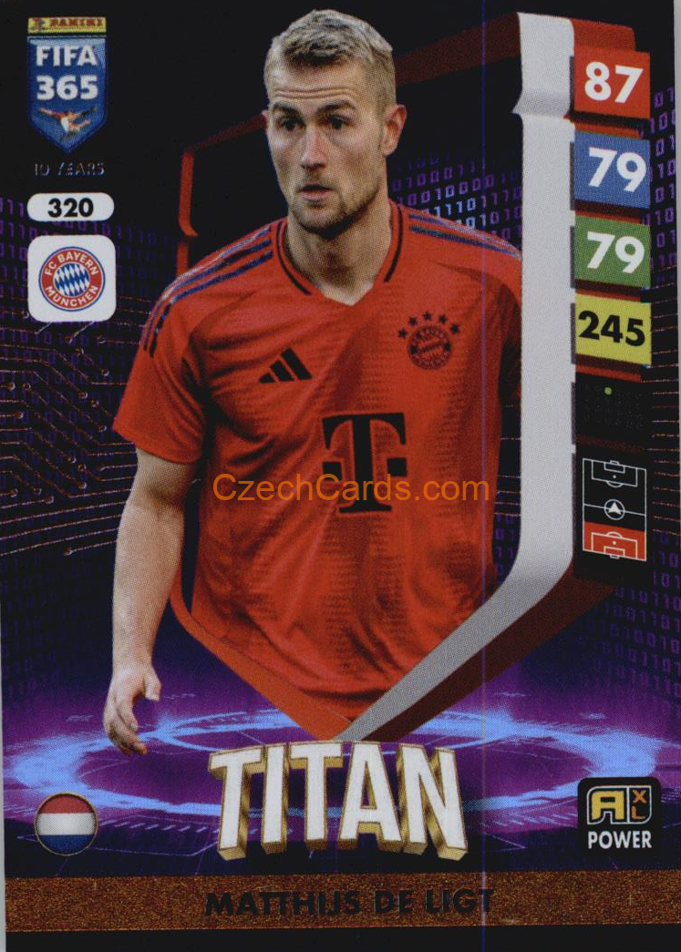 Matthijs de Ligt 2025 FIFA 365 Adrenalyn Titan #320