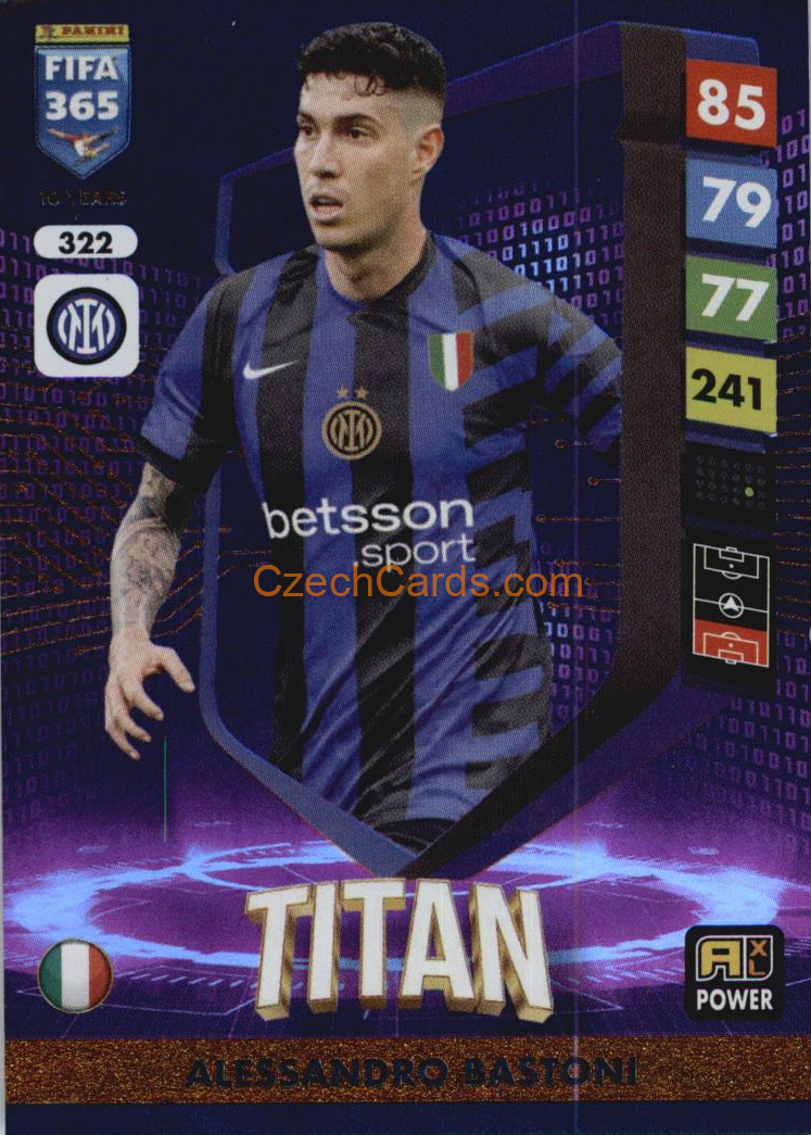 Alessandro Bastoni 2025 FIFA 365 Adrenalyn Titan #322