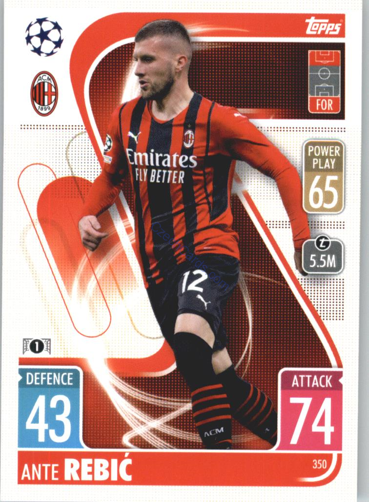 Ante Rebić Topps Match Attax 2021/22 #350