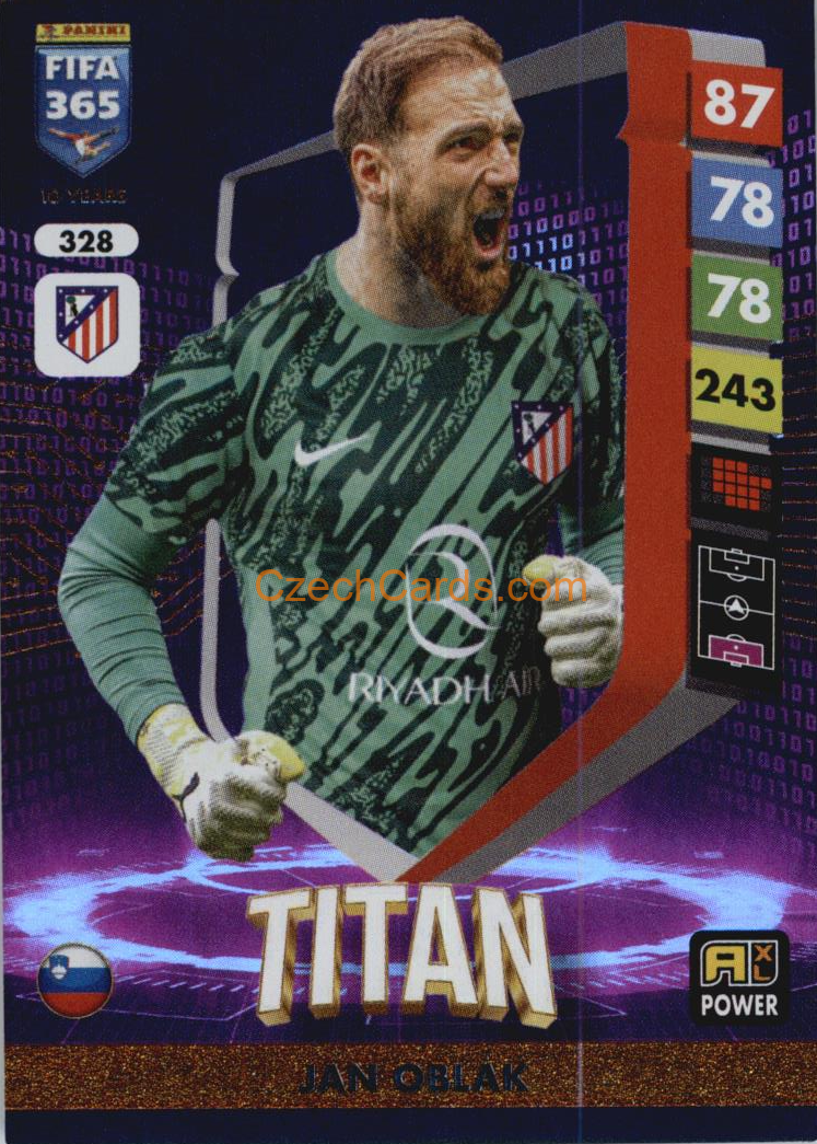 Jan Oblak 2025 FIFA 365 Adrenalyn Titan #328