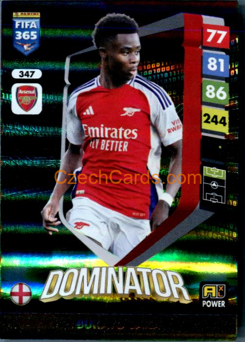 Bukayo Saka 2025 FIFA 365 Adrenalyn Dominator  #347