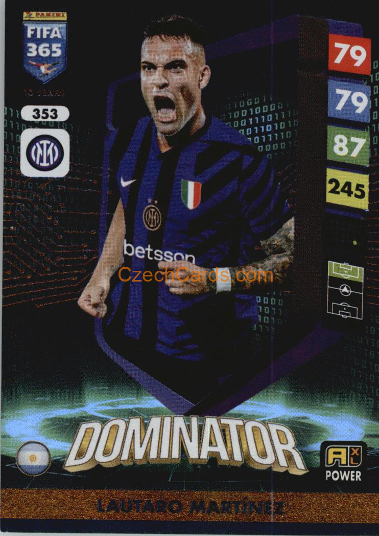Lautaro Martínez 2025 FIFA 365 Adrenalyn Dominator #353
