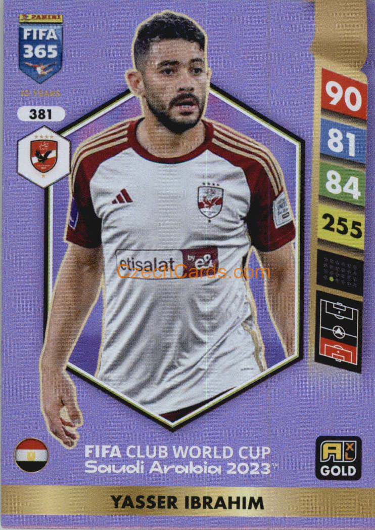 Yasser Ibrahim 2025 FIFA 365 Adrenalyn Gold #381