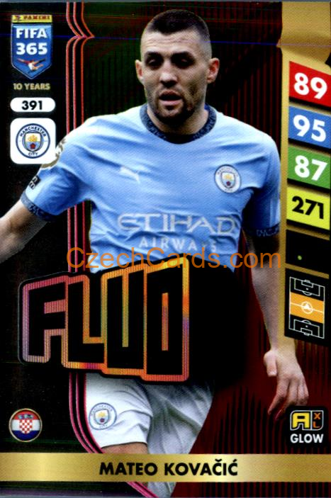 Mateo Kovačić 2025 FIFA 365 Adrenalyn GLOW / Fluo #391