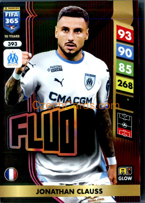Jonathan Clauss 2025 FIFA 365 Adrenalyn GLOW / Fluo #393