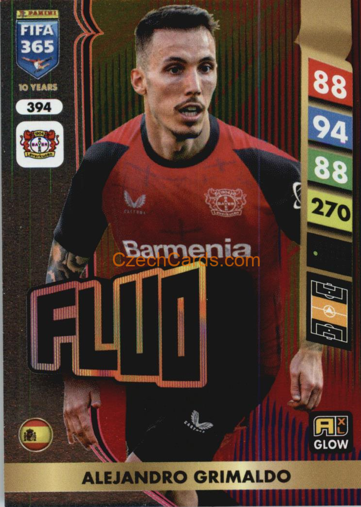 Álejandro Grimaldo 2025 FIFA 365 Adrenalyn GLOW / Fluo #394