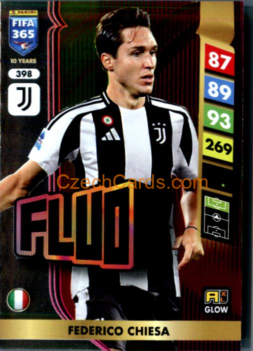 Federico Chiesa 2025 FIFA 365 Adrenalyn GLOW / Fluo #398
