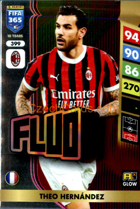 Théo Hernandez 2025 FIFA 365 Adrenalyn GLOW / Fluo #399