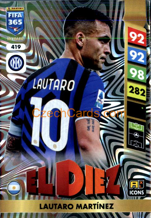 Lautaro Martínez 2025 FIFA 365 Adrenalyn ICONS / El Diez #419
