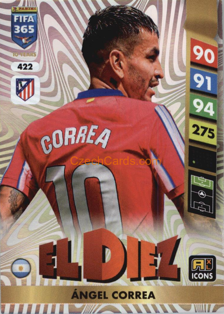 Ángel Correa 2025 FIFA 365 Adrenalyn ICONS / El Diez #422