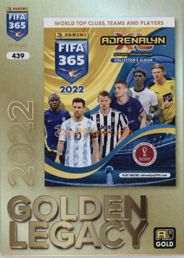 Panini FIFA 365 2022 2025 FIFA 365 Adrenalyn Golden Legacy #439