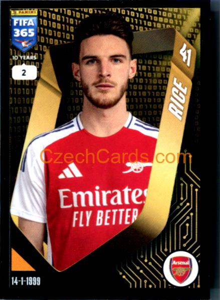 Declan Rice 2025 FIFA 365 sticker #70