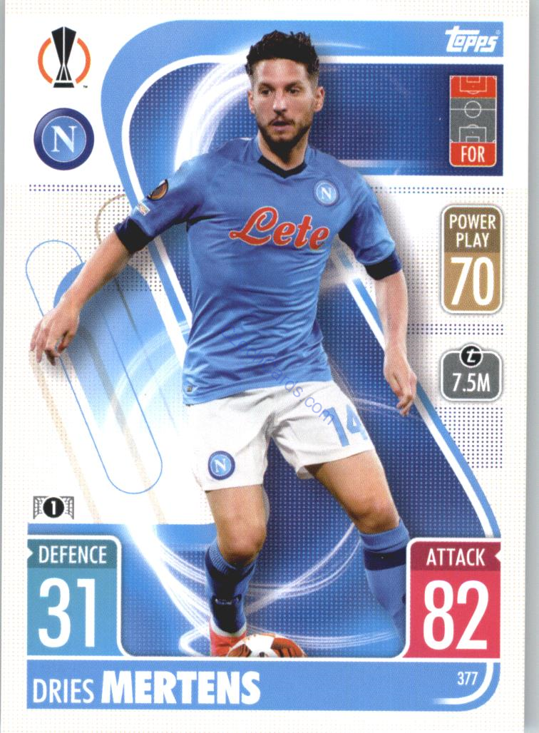 Dries Mertens Topps Match Attax 2021/22 #377