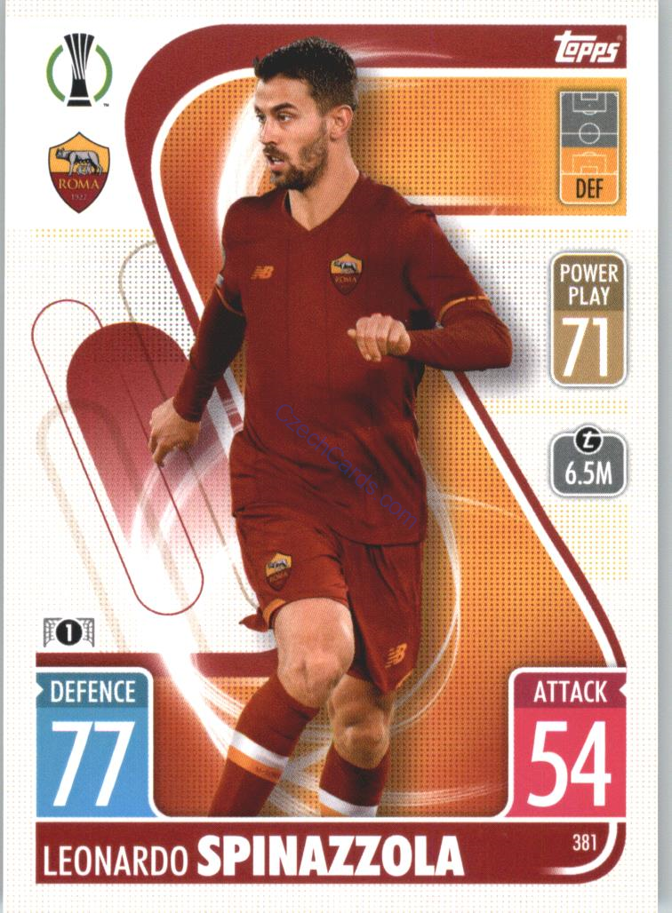 Leonardo Spinazzola Topps Match Attax 2021/22 #381