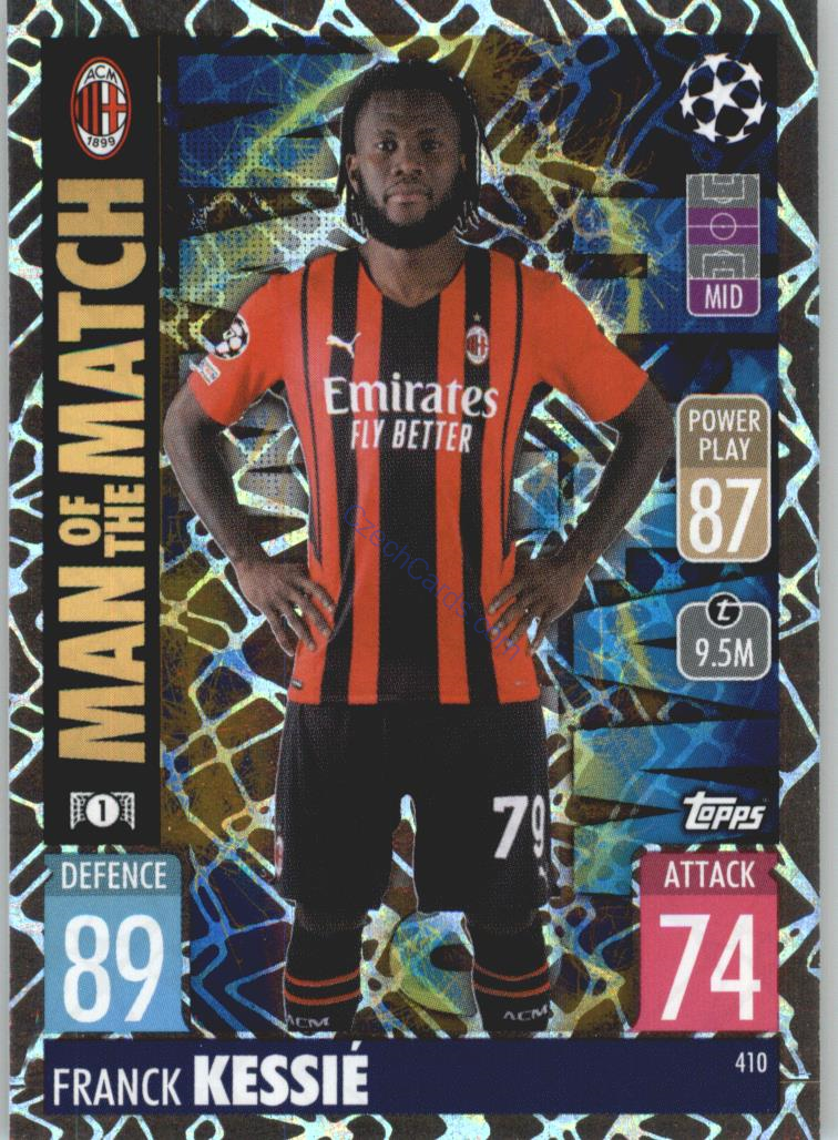 Franck Kessié Topps Match Attax 2021/22 Man Of The Match #410