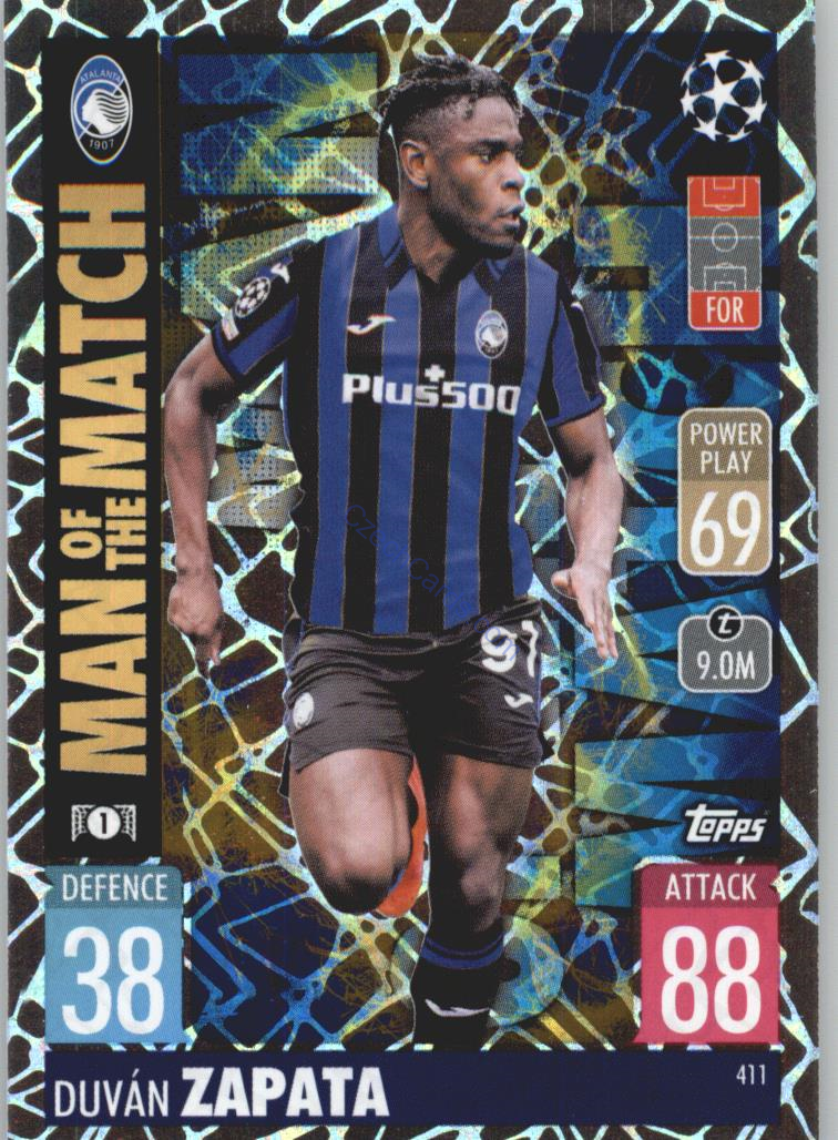 Duvan Zapata Topps Match Attax 2021/22 Man Of The Match #411