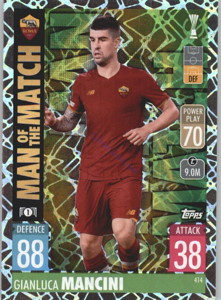 Gianluca Mancini Topps Match Attax 2021/22 Man Of The Match #414