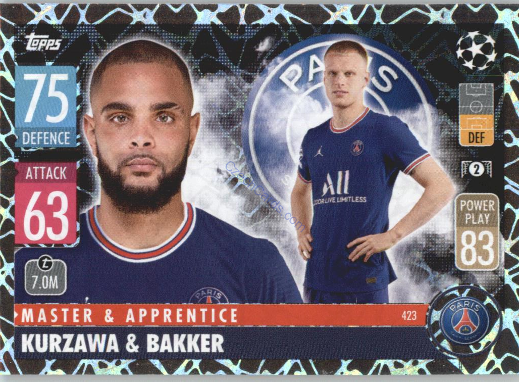 Kurzawa & Bakker Topps Match Attax 2021/22  Master & Apprentince #423
