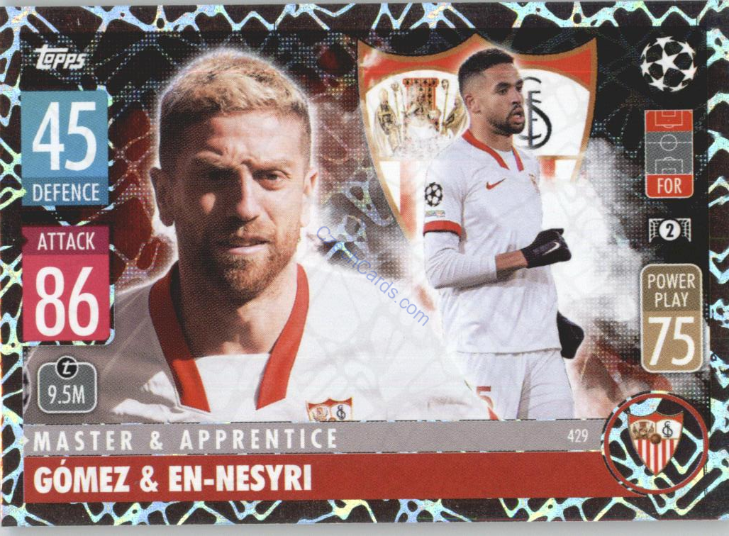 Gómez & En-Nesyri Topps Match Attax 2021/22  Master & Apprentince #429