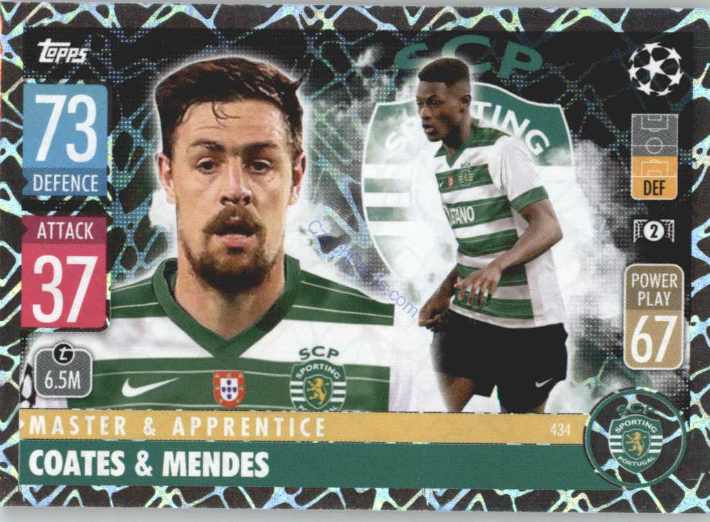 Coates & Mendes Topps Match Attax 2021/22  Master & Apprentince #434