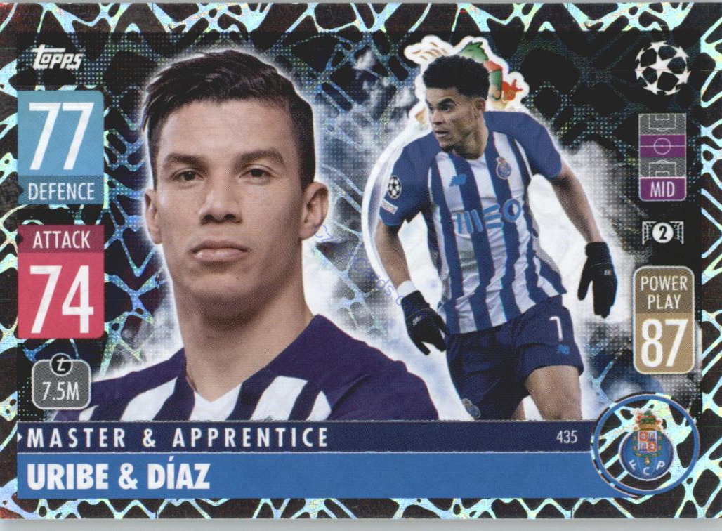 Uribe & Diaz Topps Match Attax 2021/22  Master & Apprentince #435